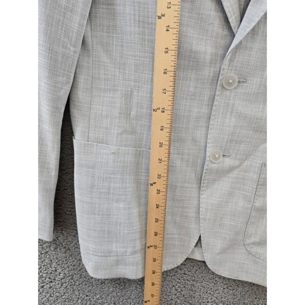 Calvin Klein Slim Fit Sport Coat Blazer Men's 38R Heather Grey Front Button